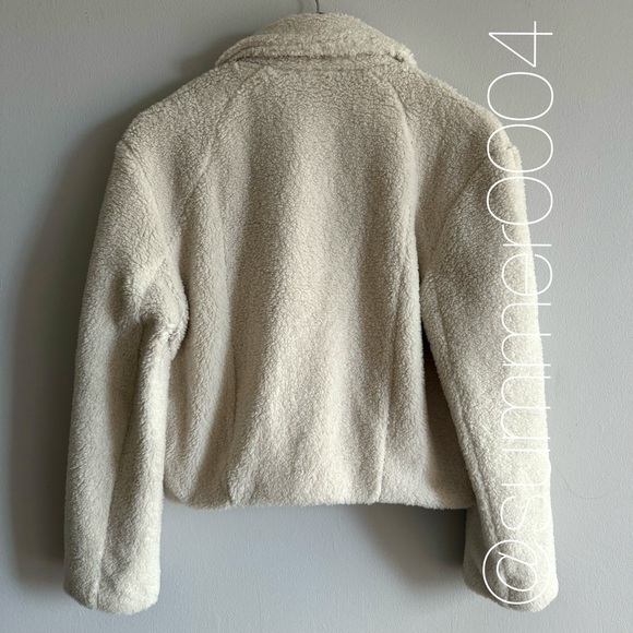 NWT Lululemon Textured Fleece Collared Jacket Bone 2 - Picture 4 of 8